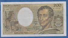 RARE !! FAUX BILLET DE 200 FRANCS MONTESQUIEU SUP