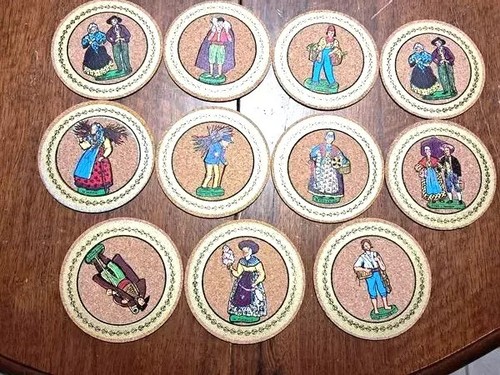 Dessous verre santons - de,