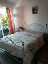 LIT STANDARD PRINCESSE EN METAL 190CMS X 140CMS AVEC SON SOMMIER A LATTES