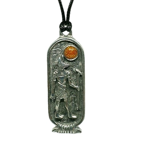 Collier cartouche pendentif