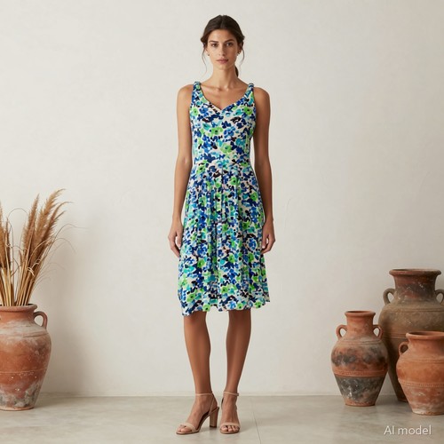 Soirée boho robe midi - robe,