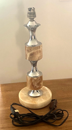 Très belle lampe onyx chrome - très,
