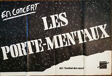 LES PORTE MENTAUX - Affiche Rare originale concert  1986 118x79cm