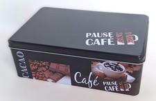 Boîte à sucre métal décor