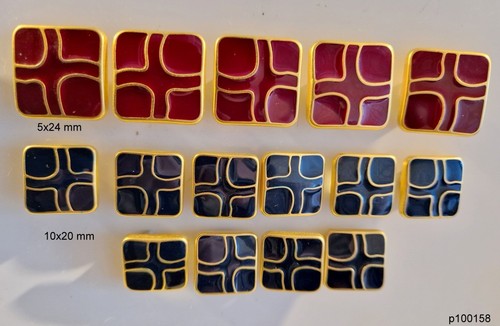 Lot boutons laqués 24 - lot,