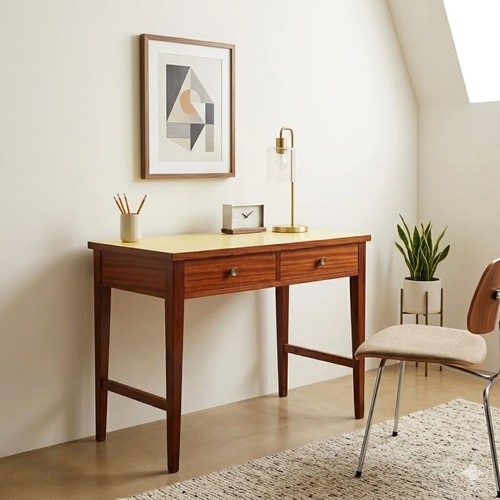 Bureau vintage acajou hêtre - acajou,
