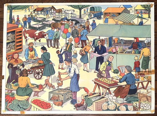 Ancienne affiche scolaire - 🐕,