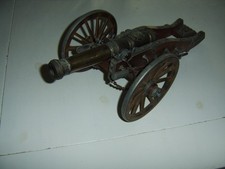 Canon miniature bois et métaux