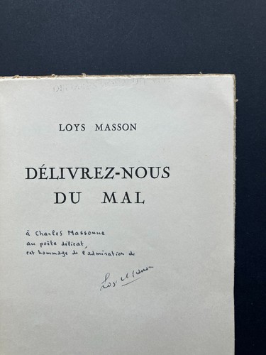 Loys masson délivrez nous - masson, "