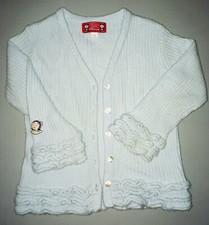 Bécassine By Floriane Gilet Cardigan Bleu Ciel Extra Doux 2 Ans Collector !