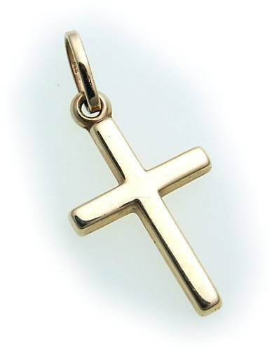 Neuf pendentif croix 585 or - neuf,