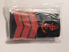 MARINE NATIONALE : MANCHONS QM1  / EPAULETTES ANCRE DE MARINE ROUGE