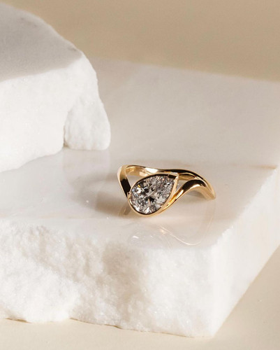 Bague solitaire argent 925 - argent,