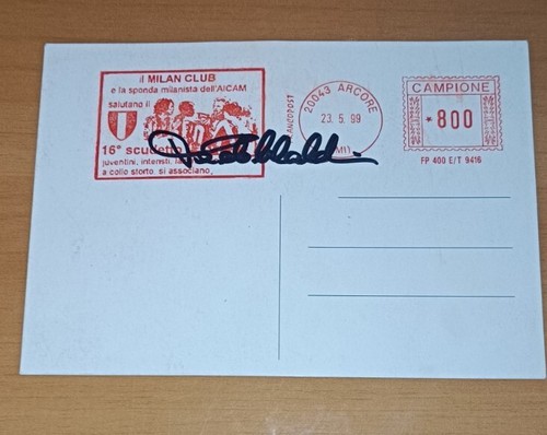 Autograph paolo maldini foto - autograph,