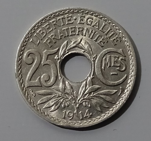 Centimes 1914 souligné - 25,