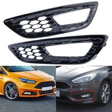 Grilles pour Ford Focus MK3 2015-2018 Antibrouillard Nid Abeille Noir ST NEUF