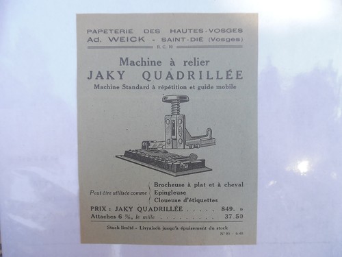 Vieille publicité papeterie - vieille,