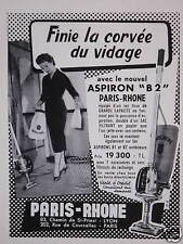 PUBLICITÉ 1957 PARIS RHÔNE
