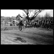 Photo M.001054 DARIO NANI 125 GILERA 1976 HAWKSTONE PARK MX MOTO CROSS