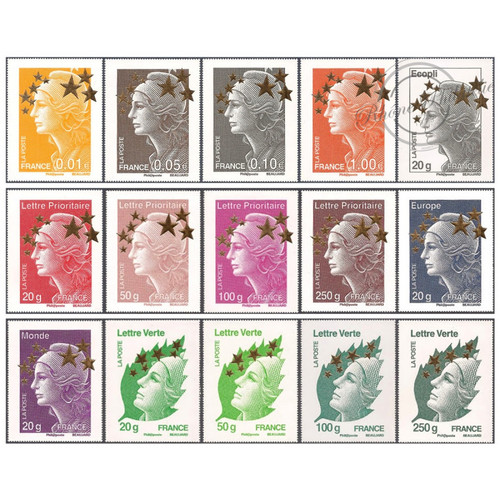 France timbres 4662a 4662q - france, n°4662a-4662q