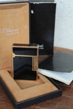 Briquet Dupont En Or Et Laque De Chine Dans Son Etui Et Emballage D'origine