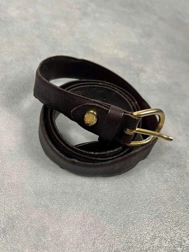 Ceinture cuir vintage marron