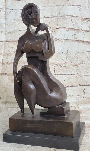 Sculpture art bronze avec - bronze,