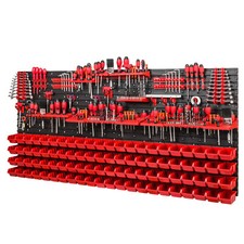 Boîtes empilables étagère murale étagère d'atelier 40 supports 88 boîtes 6 co...