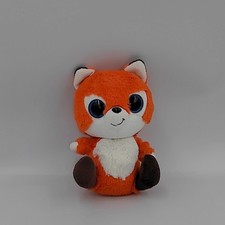 Doudou peluche renard orange