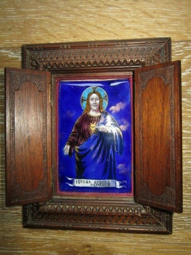 Xix email sur cuivre christ - xix,