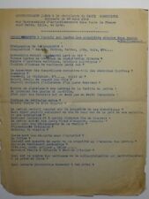 Parti communiste 1946. Collectivisation. Questionnaire  interne "Prise en force"