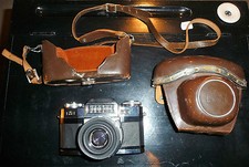 ancien appareil photo zeiss ikon contaflex synchro - compur objectif tessar 