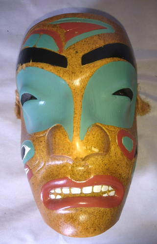 Ancien beau masque - beau, indien