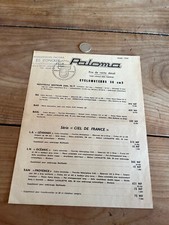 catalogue brochure cyclo scooter N41 paloma prix de vente