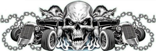 Autocollant rat rod highway - autocollant,