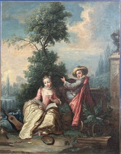 Original antique oil painting - original,