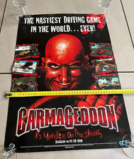 POSTER : Carmageddon - Playstation Sony PLV Display PS1 Promo ~60cm Long PC