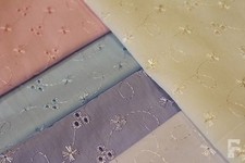 Broderie Anglaise (3 Trou Design) Brodé Poly Coton - Massive Ressort Solde