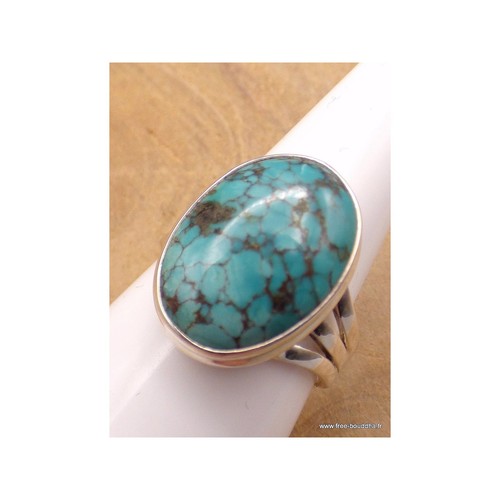 Bague turquoise tibet trois - bague,