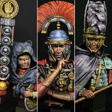 3 bustes en résine 1/12 (peint à la main) - FER Miniatures