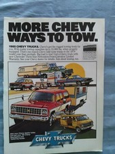 CHEVY TRUCKS 1980 MAGAZINE AD