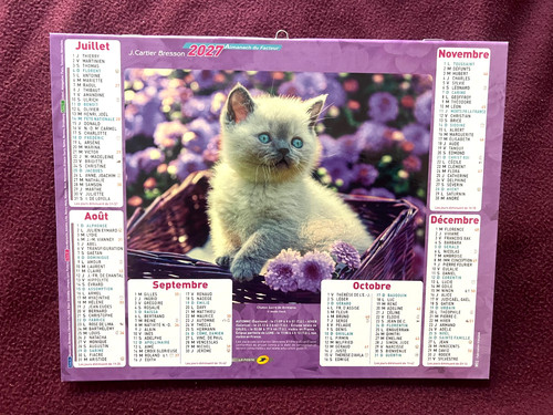 Calendrier almanach facteur - calendrier,