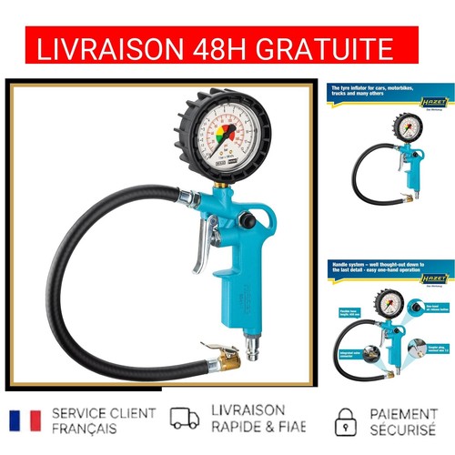 Hazet manomètre gonfleur pneu - manomètre,