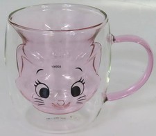 Mug Marie en verre résistant à la chaleur double paroi Disney Store 13x10x9cm