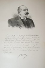 JOSEPH RUAU MINISTRE AGRICULTURE  GRAVURE SUR BOIS MARIANI  1910  M461