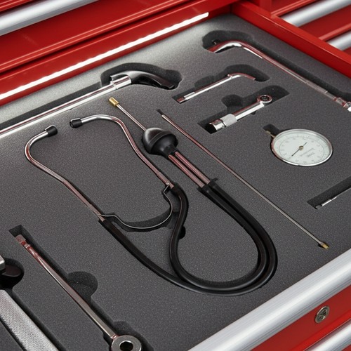 Stéthoscope moteur flexible - stéthoscope,