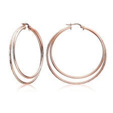 Or Rose Ton Sur Argent Double