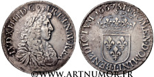 LOUIS XIV - ECU AU BUSTE