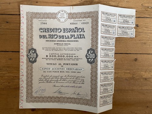 Credito espanol del - de, la