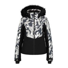 Icepeak Erbach Noir/Blanc, blouson de ski femme